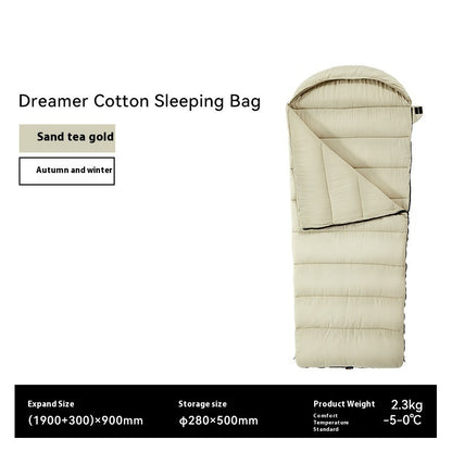 Just Arrived at Buy Center: Outdoor Winter Camping Thickened Cold Protection Down Cotton Satay Gold 2300G