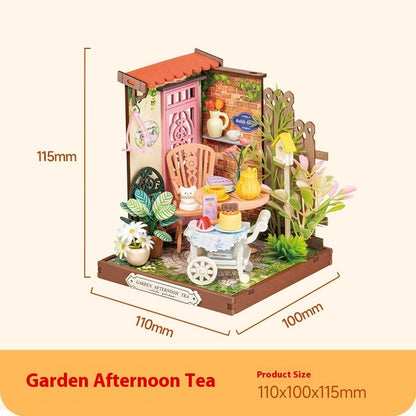 Fresh Arrivals at Buy Center: DIY Cottage Mini Building Blocks Model 3D Puzzle Model Garden Afternoon Tea