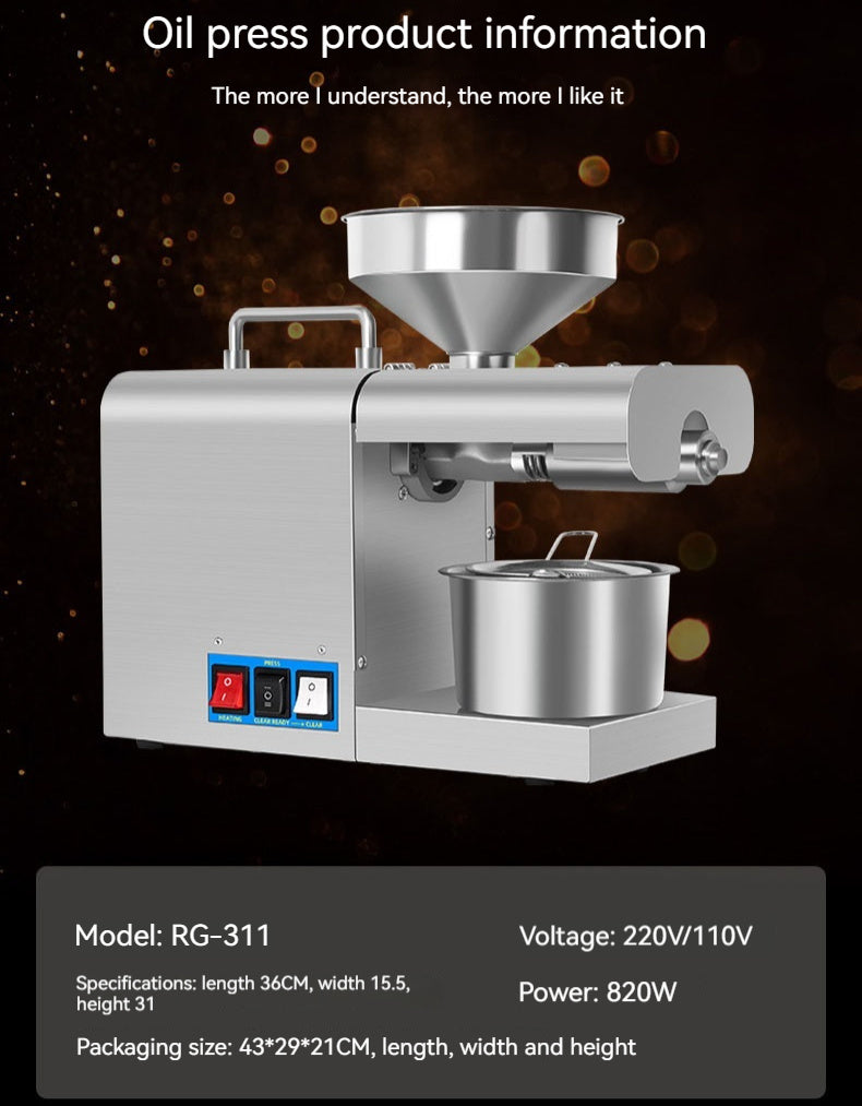 Newly Released at Buy Center: Xiangwei RG-311 & Rg-312 Household Oil Press