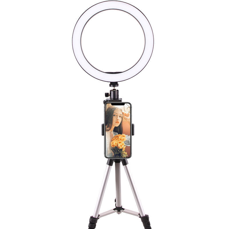 Led ring light D 26cm Built in clip