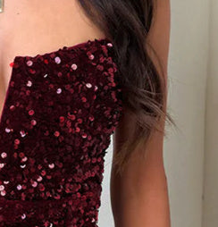 Trending Now at Buy Center: Fashion Sequin Sling Dress Women