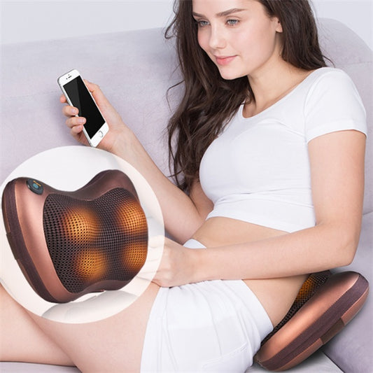 Buy Center Premium-Neck Massager Home Car Neck Cervical Massage Electric Multifunctional Massage Pillow Waist Back Relaxation Device