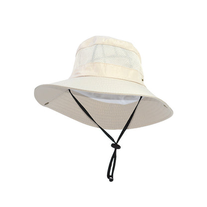 Hot New Items at Buy Center: Men's Outdoor Mesh Breathable Fisherman Hat Beige Average Size