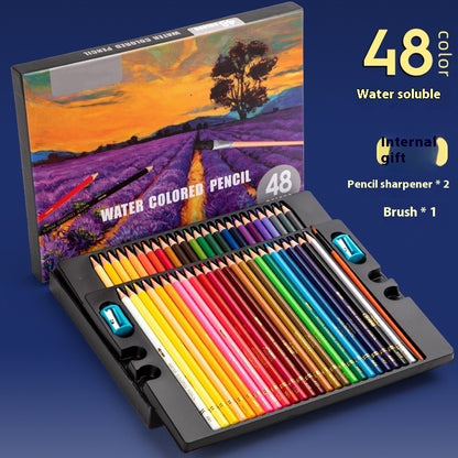 Buy Center Handpicked- Water-soluble Oily Hand-painted Sketch Color Brush Color Lead Water 48 Colors