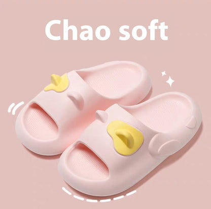 Just Arrived at Buy Center: Cute Cat Stereo Ears Couple Home Sandals Pink