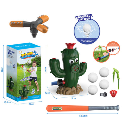 Fresh Arrivals at Buy Center: Sprinkler Outdoor Water Spray Toy Garden Water Toys Summer Yard Cartoon Splash Sprinkler Baby Bath Toy For Kids Cactus baseball nozzle