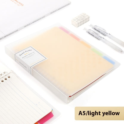 Buy Center Hot Pick-Loose Spiral Notebook Shell Pastel Cookie Soft Light Refill B5 Plaid Impression A5 A5 Pastel Cookie Yellow