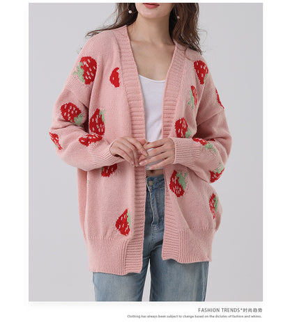 Newly Released at Buy Center: Women's Comfort And Casual Strawberry Sweater