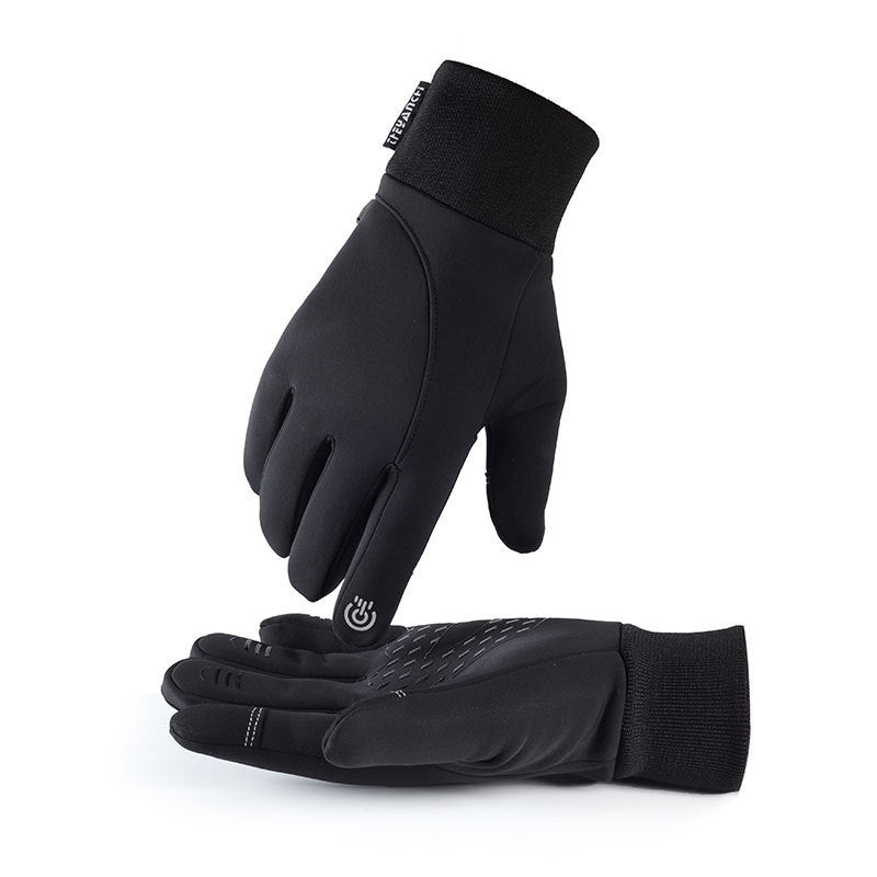 Guantes de ciclismo Otoño e invierno Deportes al aire libre Impermeable Pantalla táctil