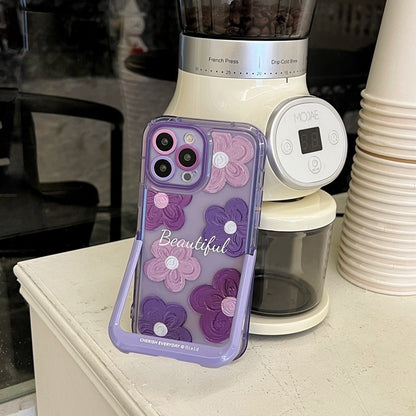 Fresh Arrivals at Buy Center: Cute Oil Painting Flower Invisible Bracket Phone Case