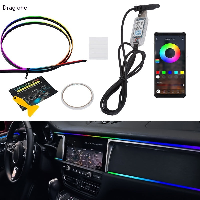 New at Buy Center: Car Atmosphere LED Light Bar Hidden Modification One To One Magic Color