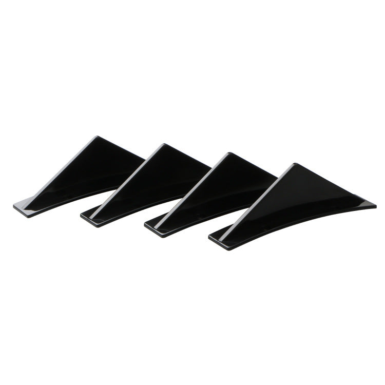 Hot New Items at Buy Center: Car Universal Triangle Rear Spoiler Bright Black Curved Surface