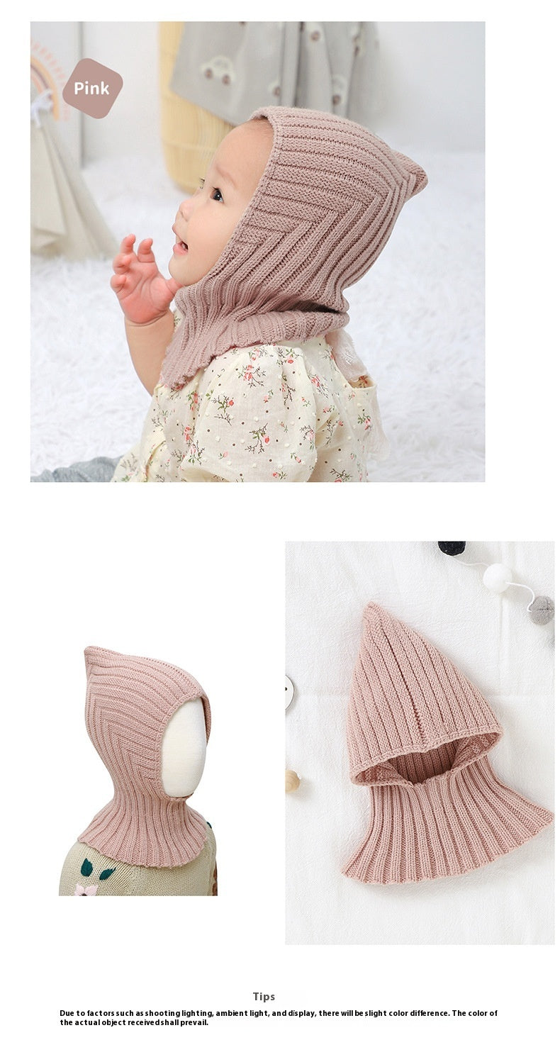 Fresh Arrivals at Buy Center: Baby And Infant Hat Scarf All-in-one Warm Keeping Sleeve Cap