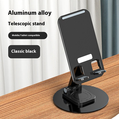 Hot New Items at Buy Center: Aluminum Alloy Mobile Phone Holder Lazy Folding Rotation K39A Black