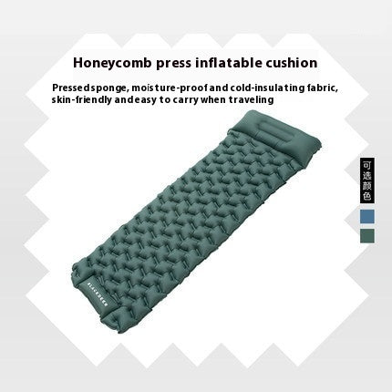 Just Arrived at Buy Center: Honeycomb Press Type Inflatable Mattress Single Thickened Moisture-proof Tent Sleeping Mat