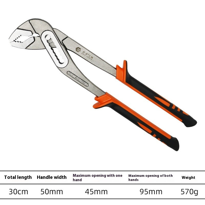 Fresh Arrivals at Buy Center: Home ImprovementHousehold Multi-functional Adjustable Water Pipe Pliers 12inch Handle Cover British Style