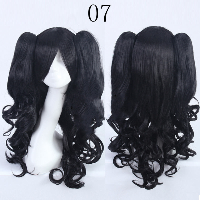 Perruque Lolita style clip double tigre