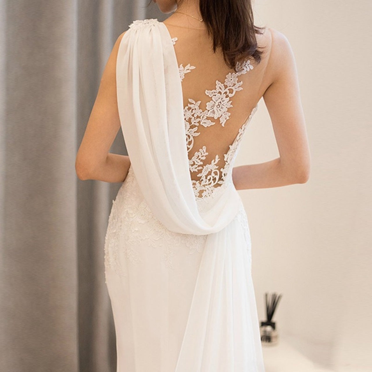 Mid-waist Dream See-through Super Fairy Light Wedding Dress Buy Center