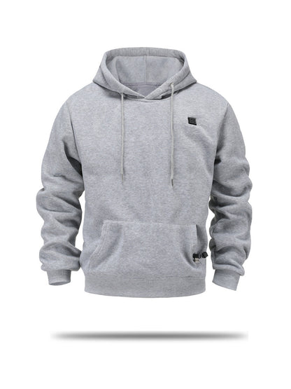 Sweat à capuche chauffant USB brossé pour homme