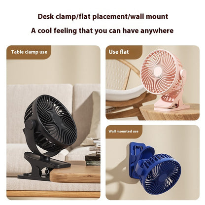 Fresh on the Scene at Buy Center: Multifunctional USB Student Dormitory Charging Portable Office Noiseless Electric Fan