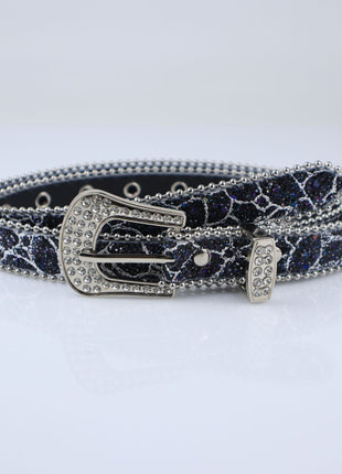 Ceinture fine en strass pour femme de style I, personnalité de la mode