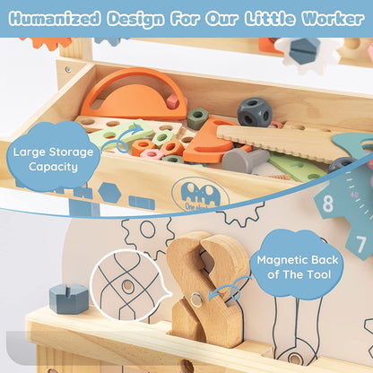 Fresh Arrivals at Buy Center: ROBOTIME Workbench Play Set Toddlers Kids Pretend Tool Bench Toy Workshop Toys