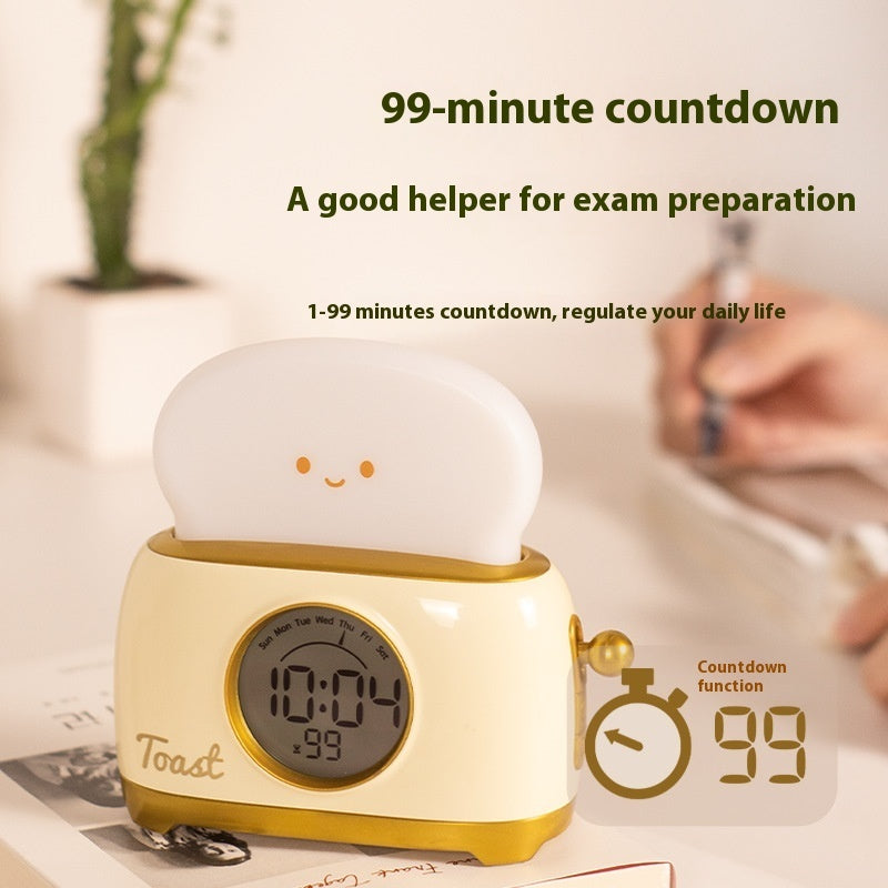 Bread Maker Alarm Clock Small Night Lamp Student Buy Center