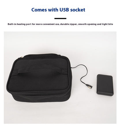 Newly Released at Buy Center: USB Heating Lunch Outdoor Bento Thermal Bag Convenient And Easy To Carry