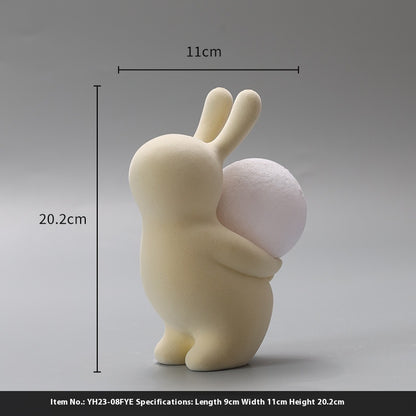 Newly Released at Buy Center: Children's Birthday Gifts Rabbit Decoration Small Night Lamp YH2308FYE