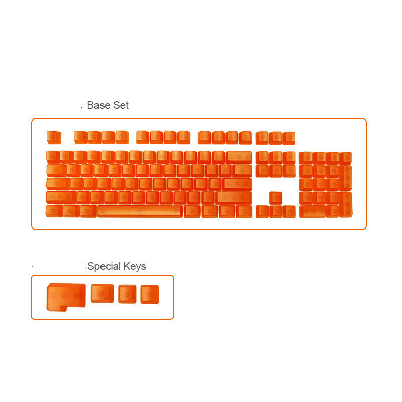 Just Arrived at Buy Center: Transparent Keycaps Color Personality Translucent Mechanical Keyboard Orange