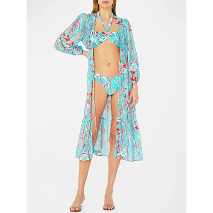 Newly Released at Buy Center: Women's Slim Split Floral Bikini Suit