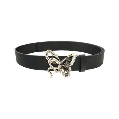 Hot New Items at Buy Center: Dark Snake Butterfly Decoration Belt Men