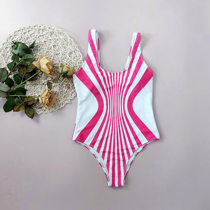 Just Arrived at Buy Center: Front And Rear Positioning Digital Printing One-piece Swimsuit For Women