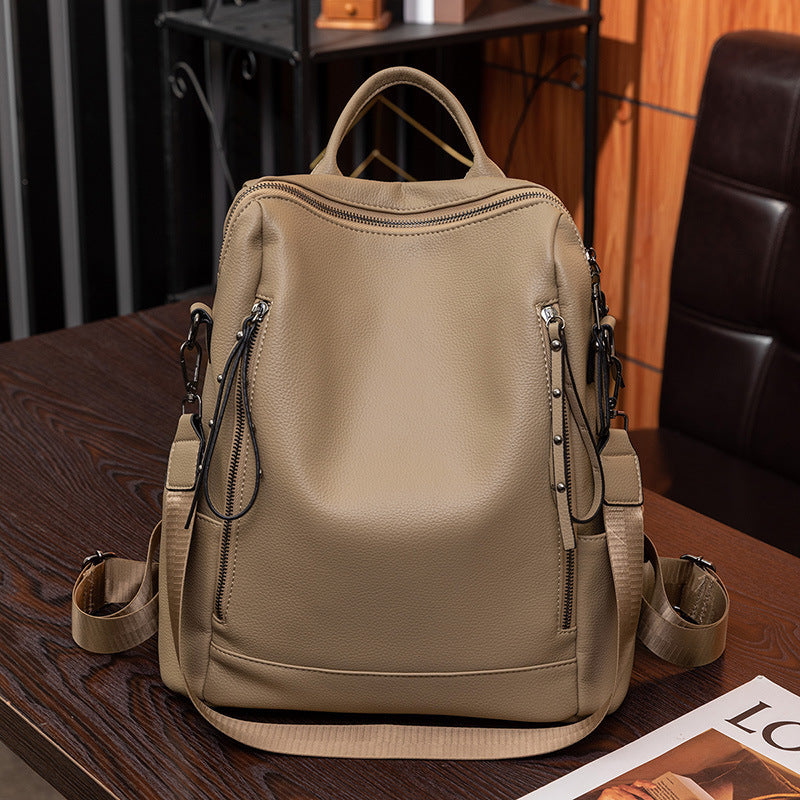 Trendy Backpack Women's Fashionable PU Soft Leather Buy Center