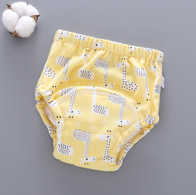 Hot New Items at Buy Center: Baby Training Pants Washable 6-layer Gauze Diaper Cover Giraffe 1PC