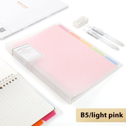 Buy Center Hot Pick-Loose Spiral Notebook Shell Pastel Cookie Soft Light Refill B5 Plaid Impression A5 B5 Pastel Cookie Pink