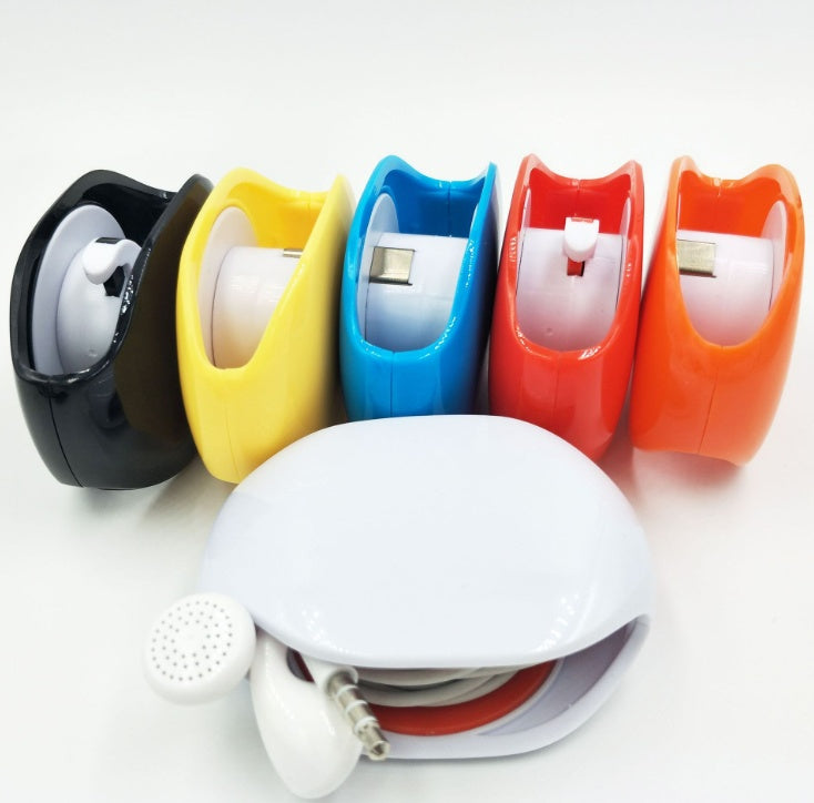 Buy Center Trend-Automatic Earphone Retractor Reel-type Push-type Telescopic Multi-function Data Storage Box Winder