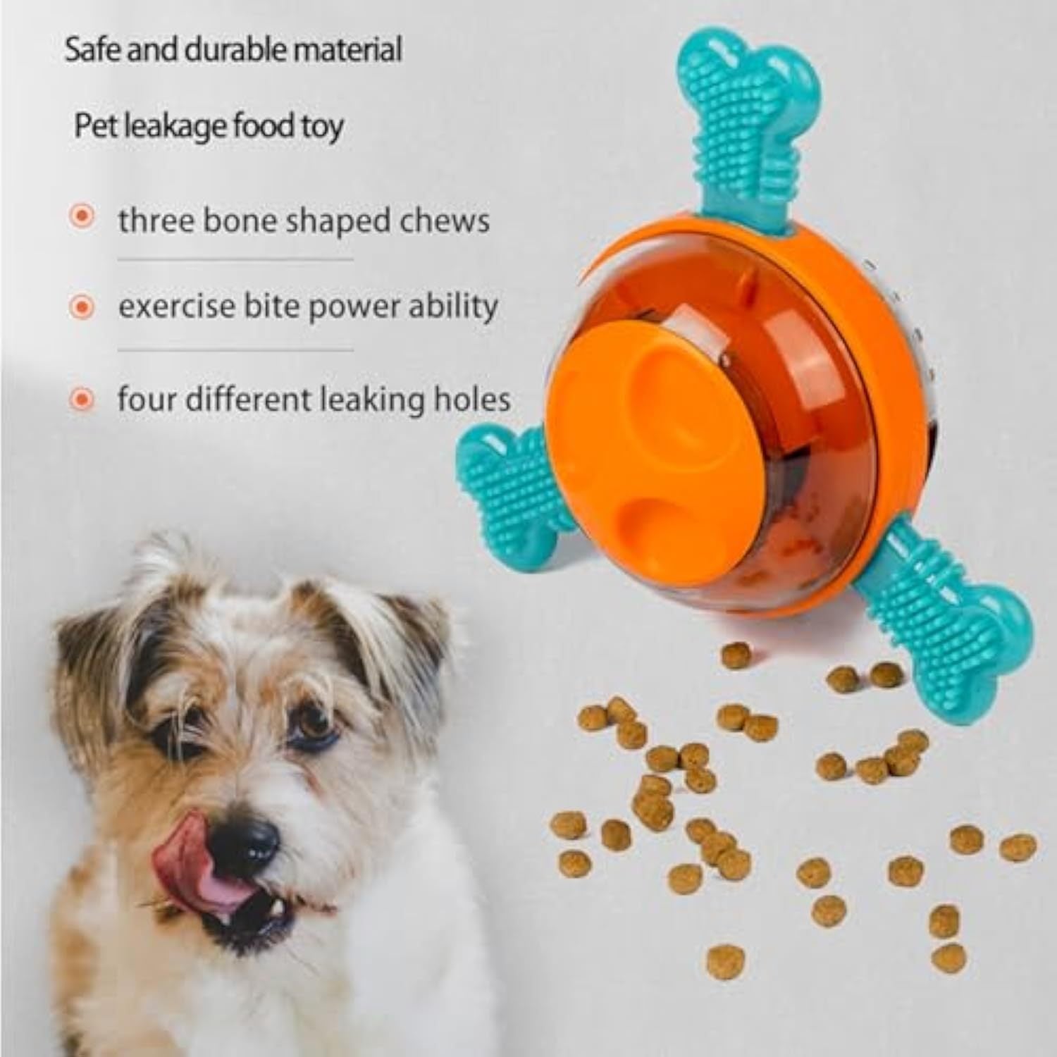 Fresh Arrivals at Buy Center: Puppy Interacting Chew Toy Mental Stimulating Fun Enrichment Training And Slow Treat Dispenser With Rubber Bones For Small Medium Dog Improving Puppies Digestion