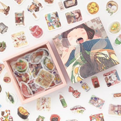 Now Available at Buy Center: 200 Pc Box Set Washi Paper Stickers Stationery Diary Decoration Tokyo Story