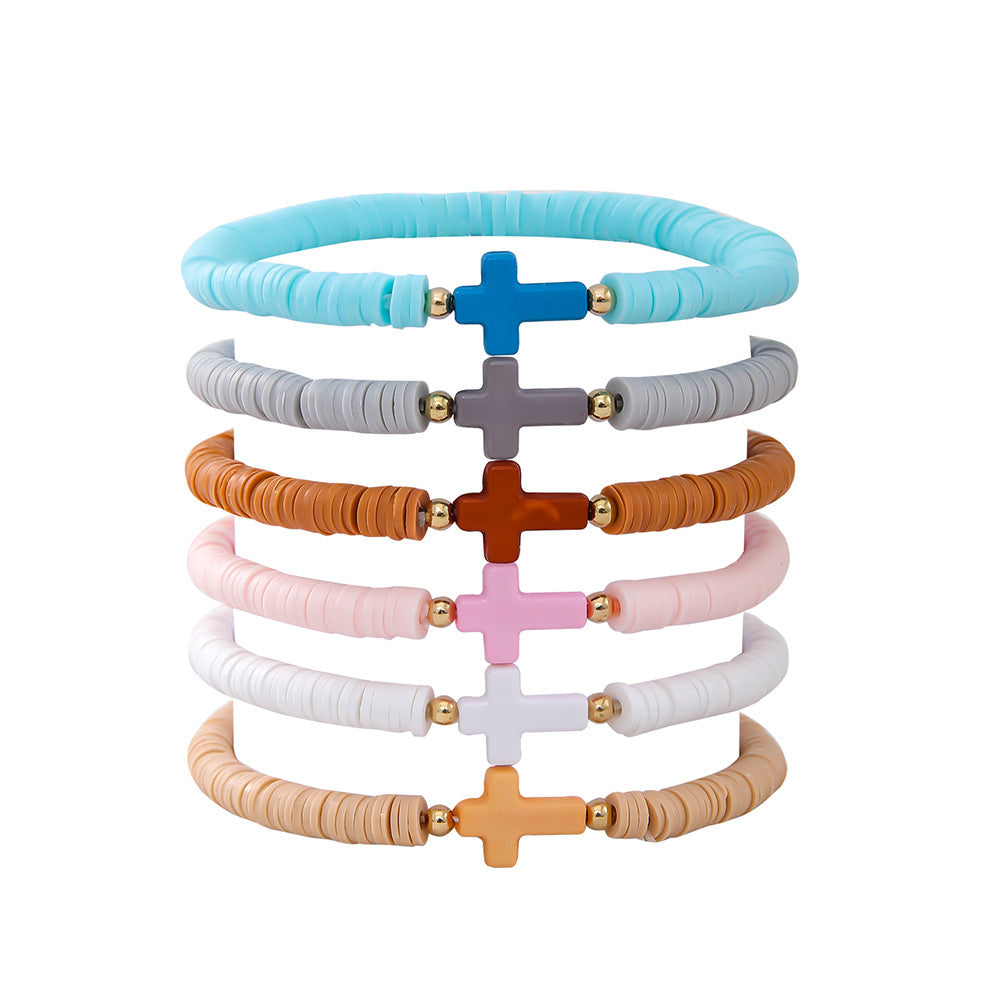 Buy Center Best Value-Elastic Soft Ceramic Bracelet For Women In Bohemian Style SY00891