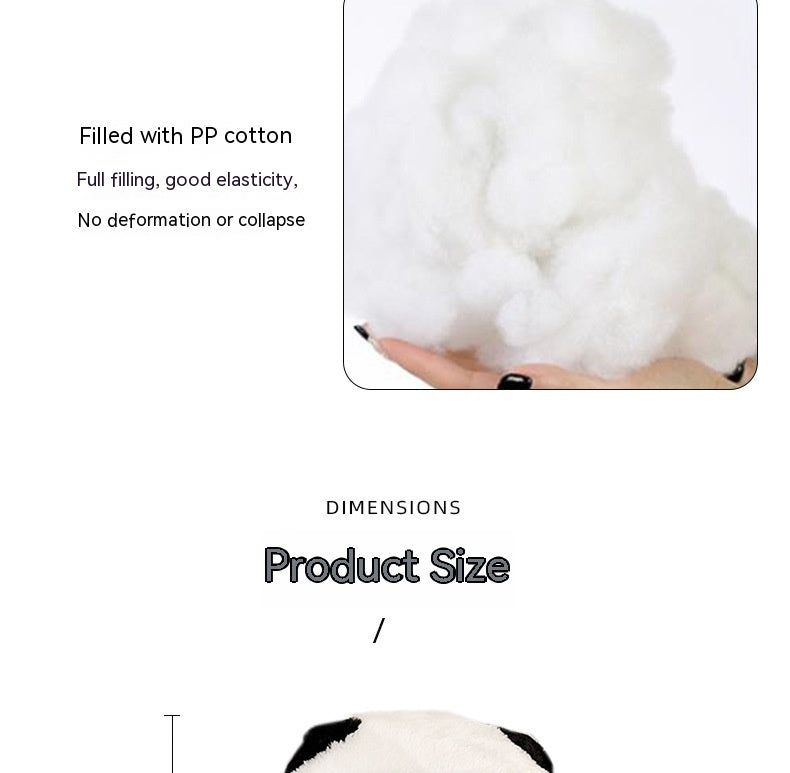 Fresh Arrivals at Buy Center: Cartoon Panda Automotive Waist Cushion Winter Plush Soft