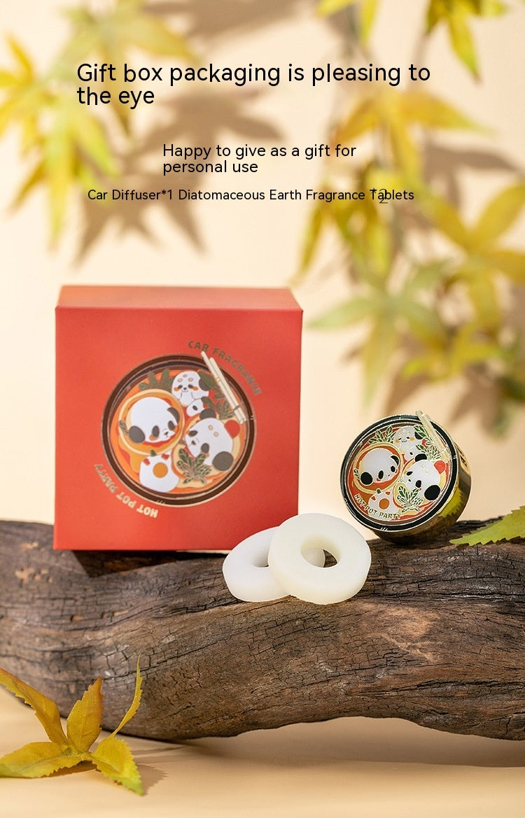 Newly Released at Buy Center: Panda Hot Pot Car Fragrance Outlet Perfume Decoration