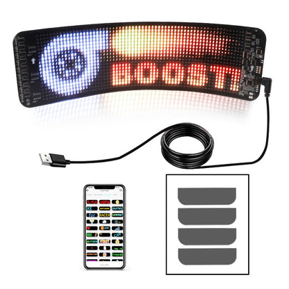 New at Buy Center: Bluetooth Car Mounted Flexible LED Full-color Soft Screen