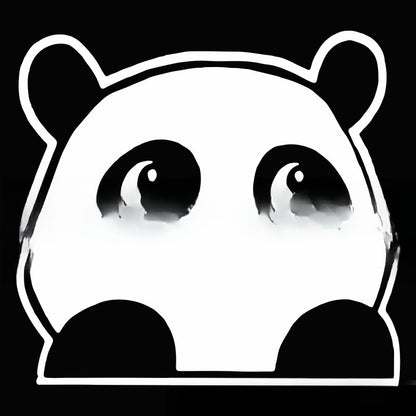 Newly Released at Buy Center: Peeking Panda Automobile Sticker Vinyl Creative Decal Cute Panda Car Accessories White G2150102