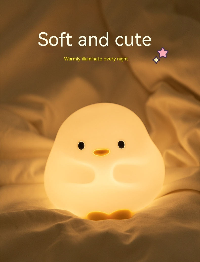 Cute Duck LED Night Lamp Cartoon Silicone USB Rechargeable Sleeping Light Touch Sensor Timing Bedroom Bedside Lamp For Kid Gift Home Decor Buy Center