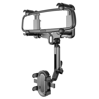 Just Arrived at Buy Center: Automobile Rear View Mirror Bracket Retractable Mobile Phone Holder