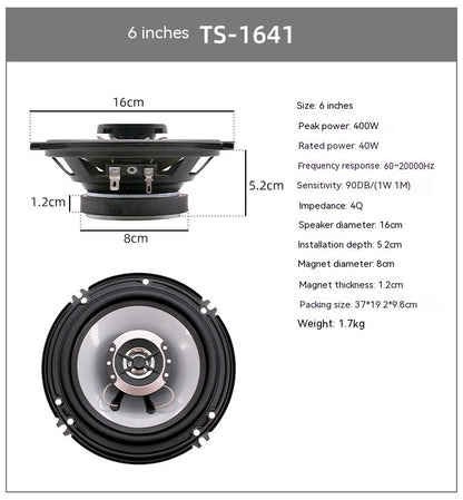 Just Arrived at Buy Center: Two-way Coaxial 6-inch Car Audio Speaker