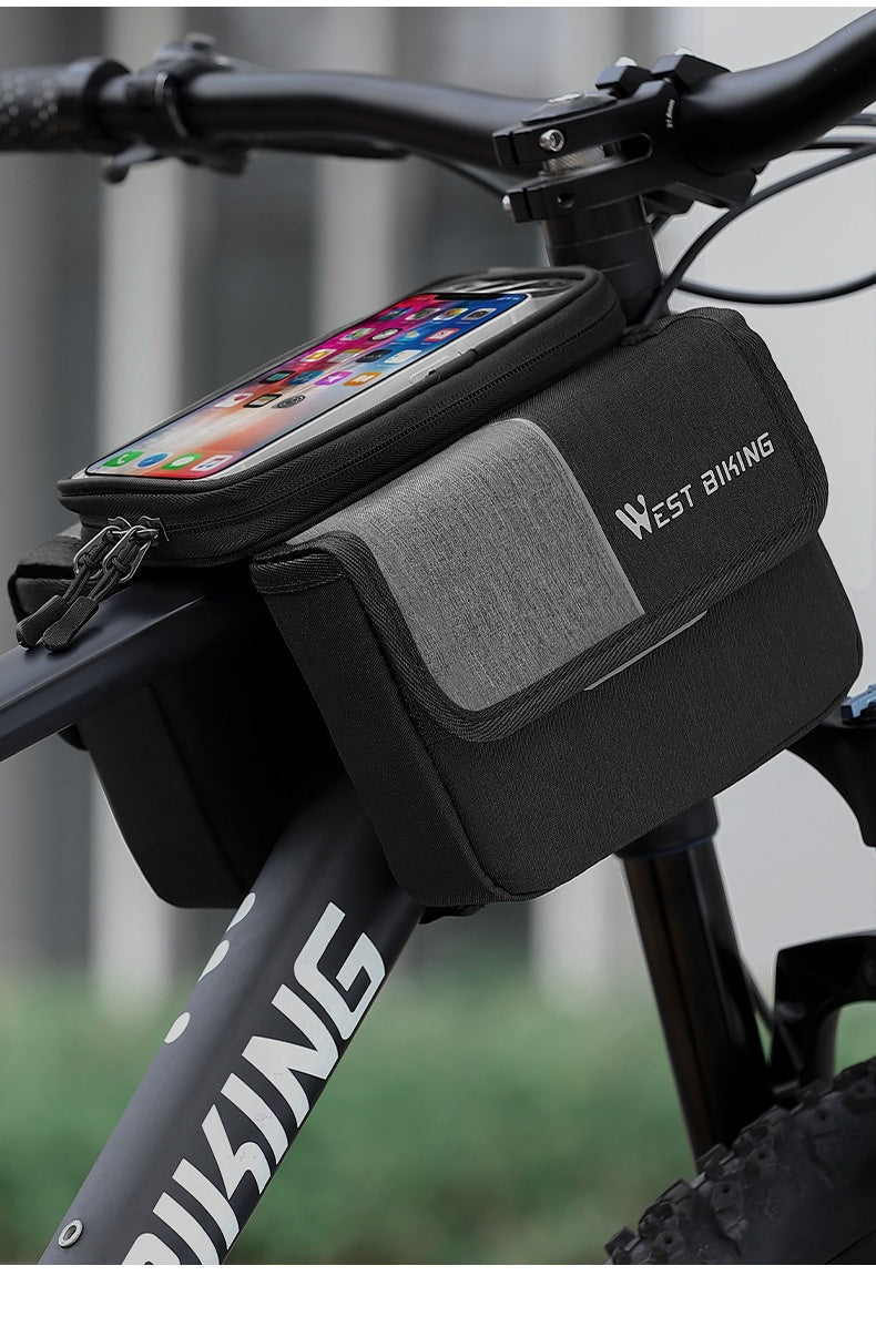 Fresh Arrivals at Buy Center: Bilateral Tube Touch Screen Saddle Bag