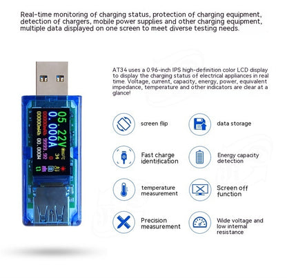 Just Arrived at Buy Center: AT34 Digital Voltmeter USB Charger Detection Instrument