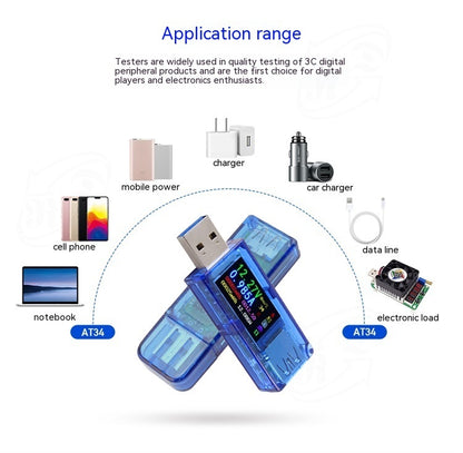 Just Arrived at Buy Center: AT34 Digital Voltmeter USB Charger Detection Instrument